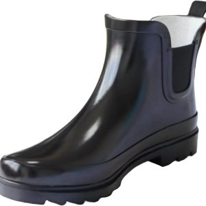 Women's Rubber Rain Boots Waterproof And Anti-slipping Rainboots For Women Comfortable Insoles Stylish Light Ankle Rain Shoes