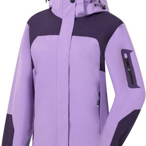 Women's Waterproof Rain jacket Lightweight Active Outdoor  with Removable Hood