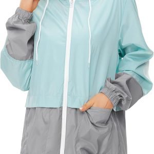 Lightweight Rain Jacket Women  for Women Packable Rain Coat Windbreaker Rain Jackets Waterproof with Hood