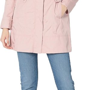 Women's Single Breasted Travel Packable Rain Jacket