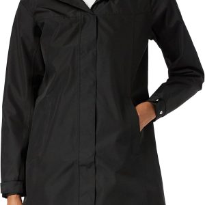 Women's  Waterproof Breathable Hooded Long Rain Jacket