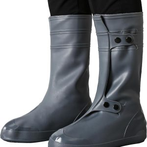 Waterproof Shoe Cover Galoshes Overshoes Men and Women Motorcycle Boot Rain Covers Easy Cleaning Heavy Duty Over Rubber Work Rubber Overshoe