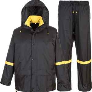 Classic Rain Suits for Men Breathable Rain Gear for Waterproof work, Hooded Coats Jacket and Pants