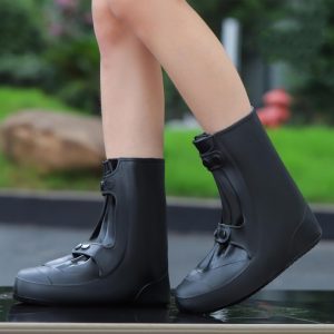Waterproof Rain Shoe Covers Rubber Shoe Boot Covers Not-Slip Reusable Rain Shoe Protectors Galoshes Overshoes for Man and Women Sand Control Rain Snow