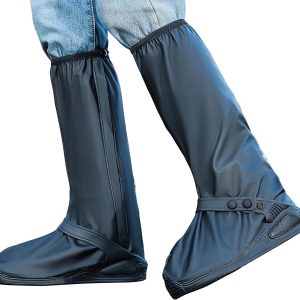 Rain Shoe Covers | Waterproof Shoe Covers for Men Women | Reusable Galoshes Overshoes (Black, X-Large)